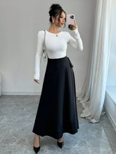 Elenzga Women's Long Casual Simple & Fashionable Skirt, For Everyday Wear Maxi Women Outfit